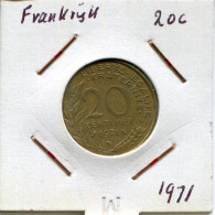 20 CENTIMES 1971 FRANCE Coin French Coin #AM852.U.A - 20 Centimes