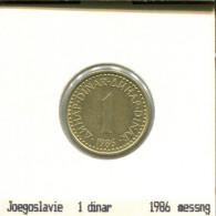 1 DINAR 1986 JUGOSLAWIEN YUGOSLAVIA Münze #AS614.D.A - Jugoslawien