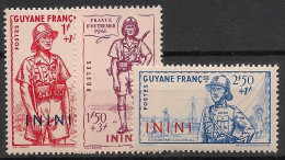 ININI - 1941 - N°YT. 48 à 50 - Défense De L'Empire - Neuf Luxe ** / MNH / Postfrisch - Unused Stamps