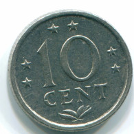 10 CENTS 1978 NETHERLANDS ANTILLES Nickel Colonial Coin #S13544.U.A - Niederländische Antillen