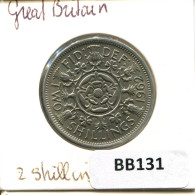 2 SHILLINGS 1962 UK GROßBRITANNIEN GREAT BRITAIN Münze #BB131.D.A - J. 1 Florin / 2 Schillings