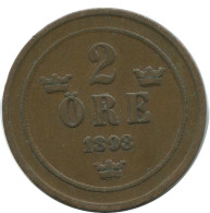 2 ORE 1898 SUECIA SWEDEN Moneda #AC965.2.E.A - Zweden