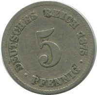 5 PFENNIG 1875 C ALLEMAGNE Pièce GERMANY #AD539.9.F.A - 5 Pfennig