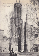 AIX EN PROVENCE : T.T.RARE CPA  AVEC CETTE VUE CATHEDRALE ST. SAUVEUR..ANIMEE ENFANTS.N.CIRCULEE. T.B.ETAT - Aix En Provence