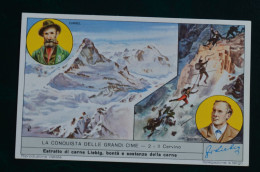 Carrel Whymper Vainqueurs Du Cervin Alpes  Mountaineering Escalade Alpinisme Chromos 7x10cm - Liebig