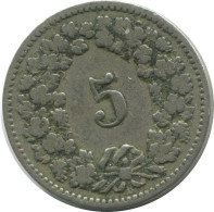 5 RAPPEN 1882 B SWITZERLAND Coin HELVETIA #AD932.2.U.A - Andere & Zonder Classificatie