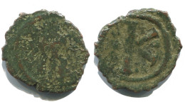 FLAVIUS JUSTINUS II 1/2 FOLLIS BYZANTINISCHE Münze  3.9g/25mm #AB341.9.D.A - Byzantinische Münzen