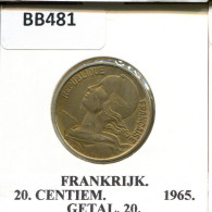 20 CENTIMES 1965 FRANCE Coin #BB481.U.A - 20 Centimes
