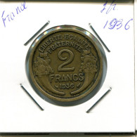 2 FRANCS 1936 FRANCIA FRANCE Moneda #AN781.E.A - 2 Francs