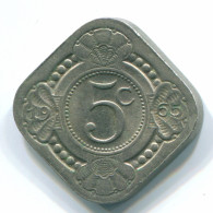 5 CENTS 1965 ANTILLAS NEERLANDESAS Nickel Colonial Moneda #S12437.E.A - Antilles Néerlandaises