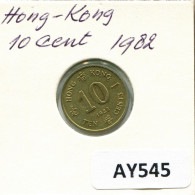 10 CENTS 1982 HONG KONG Moneda #AY545.E.A - Hongkong
