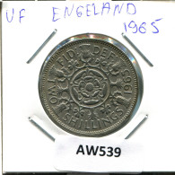 2 SHILLINGS 1965 UK GROßBRITANNIEN GREAT BRITAIN Münze #AW539.D.A - J. 1 Florin / 2 Schillings