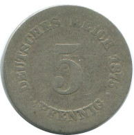 5 PFENNIG 1875 J ALEMANIA Moneda GERMANY #AE691.E.A - 5 Pfennig