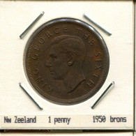 1 PENNY 1950 NUEVA ZELANDIA NEW ZEALAND Moneda #AS219.E.A - New Zealand