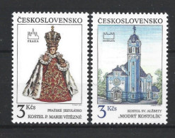 Ceskoslovensko 1991 Statue & Church Y.T. 2896/2897 ** - Unused Stamps