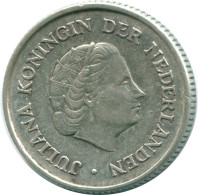 1/4 GULDEN 1963 NIEDERLÄNDISCHE ANTILLEN SILBER Koloniale Münze #NL11201.4.D.A - Niederländische Antillen
