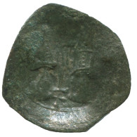 TRACHY BYZANTINISCHE Münze  EMPIRE Antike Authentisch Münze 1.1g/19mm #AG722.4.D.A - Byzantinische Münzen