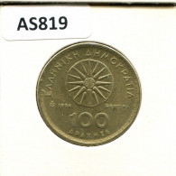 100 DRACHMES 1994 GRECIA GREECE Moneda #AS819.E.A - Grecia
