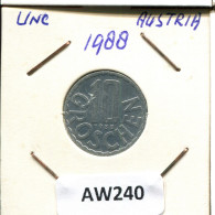 10 GROSCHEN 1988 ÖSTERREICH AUSTRIA Münze #AW240.D.A - Oostenrijk