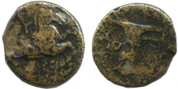 AIOLIS KYME HORSE SKYPHOS Antike GRIECHISCHE Münze 3.9g/16mm #AG033.12.D.A - Grecques