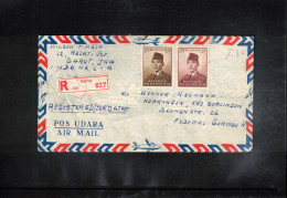 Indonesia 1960 Interesting Airmail Registered Letter - Indonesia