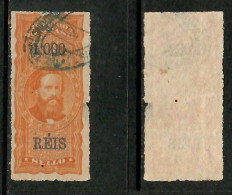 BRAZIL   1000 REIS FISCAL REVENUE STAMP USED (CONDITION PER SCAN) (GL1-11) - Sonstige & Ohne Zuordnung