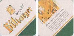 5000135 Bierdeckel Quadr. - Bitburger - Genuss Auf Höchstem Niveau - Beer Mats