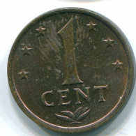 1 CENT 1974 NIEDERLÄNDISCHE ANTILLEN Bronze Koloniale Münze #S10657.D.A - Niederländische Antillen