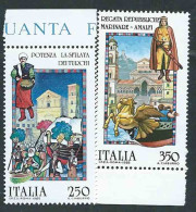 Italia 1985; Folclore : Potenza + Amalfi, Serie Completa. - 1981-90: Mint/hinged