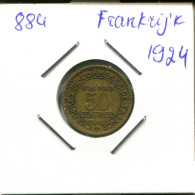 50 CENTIMES 1924 FRANKREICH FRANCE Französisch Münze #AN205.D.A - 50 Centimes