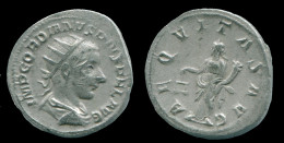 GORDIAN III AR ANTONINIANUS ROME Mint AD 240-241 AEQVITAS AVG #ANC13137.38.E.A - Der Soldatenkaiser (die Militärkrise) (235 / 284)