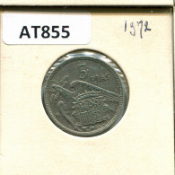 5 PESETAS 1972 ESPAÑA Moneda SPAIN #AT855.E.A - 5 Pesetas
