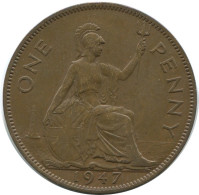 PENNY 1947 UK GRANDE-BRETAGNE GREAT BRITAIN Pièce #AG895.1.F.A - D. 1 Penny