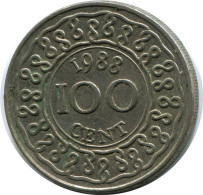 100 CENTS 1988 SURINAME Moneda #AR203.E.A - Surinam 1975 - ...