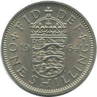 SHILLING 1964 UK GROßBRITANNIEN GREAT BRITAIN Münze #AG992.1.D.A - I. 1 Shilling