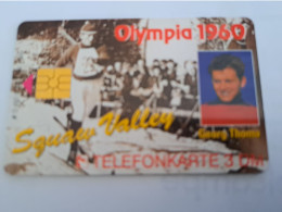 DUITSLAND/ GERMANY  CHIPCARD /OLYMPIA 1960 /SQUAW VALL /SKIEYING/ 1000  EX/ 3 DM  CARD / O 480 / MINT CARD     **16754** - S-Series : Guichets Publicité De Tiers