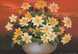 FLOWERS Vintage Ansichtskarte Postkarte CPSM #PBZ373.A - Fiori