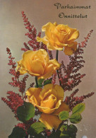 FLOWERS Vintage Ansichtskarte Postkarte CPSM #PBZ348.A - Fiori