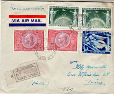 ARGENTINA 1949  AIRMAIL R - LETTER SENT FROM LA PLATA TO TORINO - Brieven En Documenten