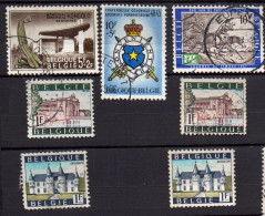 Belgique 1967 7 Timbres COB 1420, 1421, 1422, 1423, 1424, 1423PH, 1424PH - Oblitérés