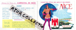 NICE .ETE 1958  .PROGRAMME DES FESTIVITES - Dépliants Touristiques