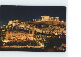 71859805 Athen Griechenland Akropolis Bei Nacht  - Greece