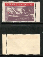 U.S.A.    "STOP GENOCIDE"---LITHUANIA LABEL---MINT NH (CONDITION PER SCAN) (GL1-12) - Other & Unclassified