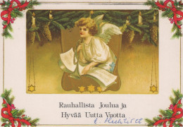 ANGELO Buon Anno Natale Vintage Cartolina CPSM #PAH081.A - Engel