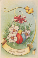 EASTER CHICKEN EGG Vintage Postcard CPA #PKE111.A - Easter