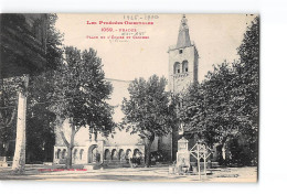 PRADES - Place De L'Eglise Et Clocher - Très Bon état - Prades