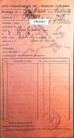 WW2 – 1945 TORINO  - DOCUMENTO MILITARE PRIGIONIERO DI GUERRA POW - S6903 - Documenti
