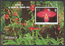 JERSEY  Block 44 I, Postfrisch **, Orchideen, 2004 - Jersey