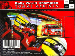 Finland Suomi 2000 Tommi Mäkinen World Champion Rally Driver Block Issue MNH - Auto's
