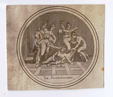 Photo érotique Ancienne - Médaillon La Foutromanie (1721) Photéro436 - Non Classés